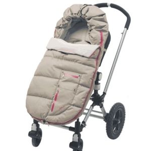 jj cole bundleme artic tan and pink stroller car seat bundler cover hood